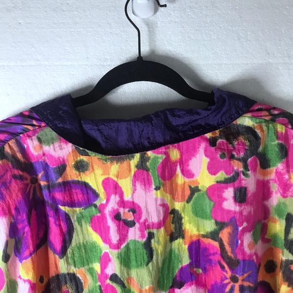 Vintage Active Elements Large Floral Windbreaker - Picture 4 of 7